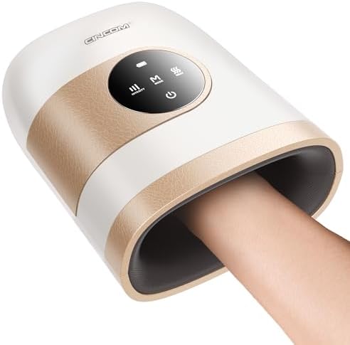 CINCOM Upgraded Hand Massager with Heat & Compression – Cordless ...