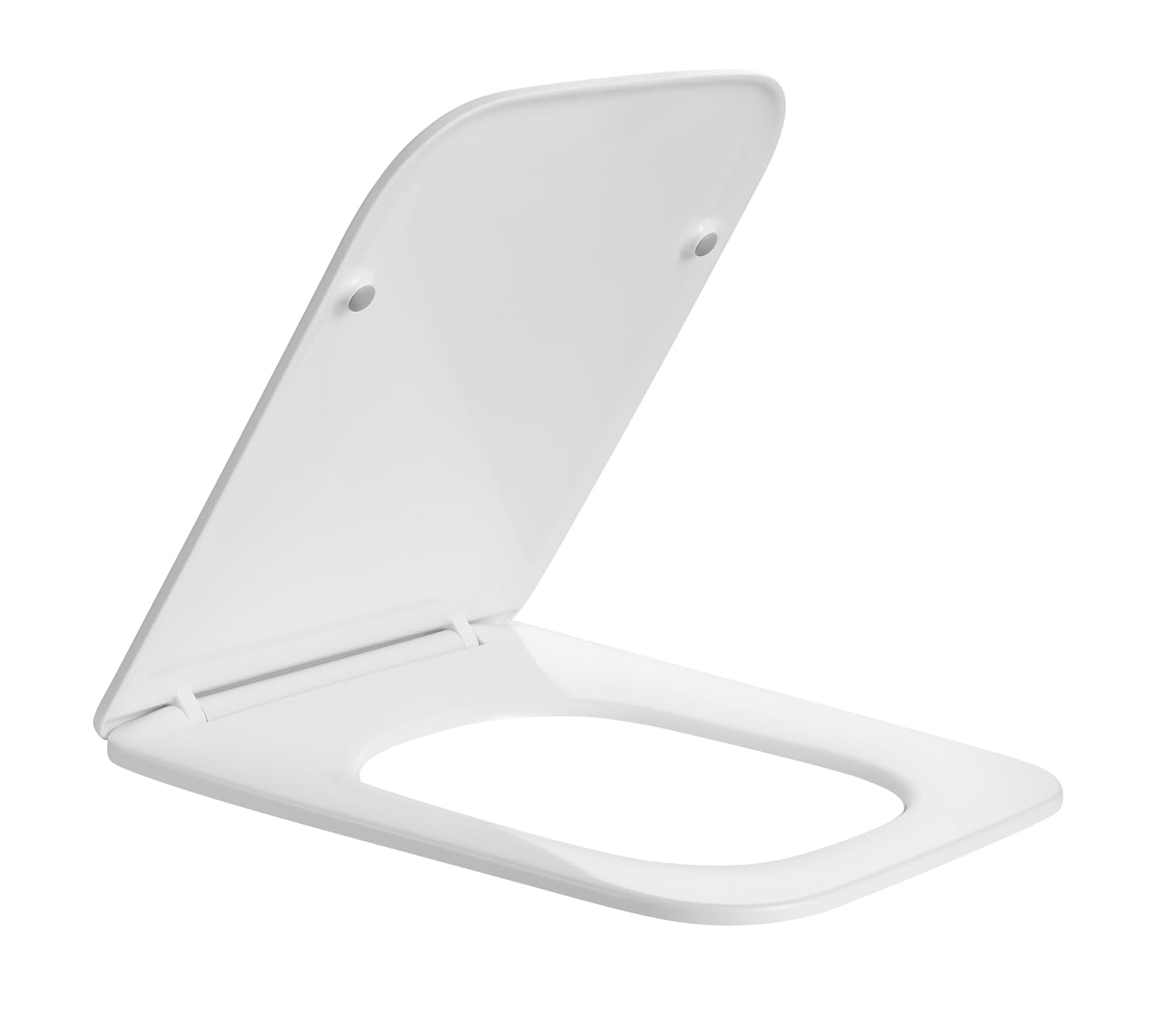Mass Dynamic Square Soft Close Toilet Seat With Quick Release & Adjustable Top Fix Hinges from B&Q