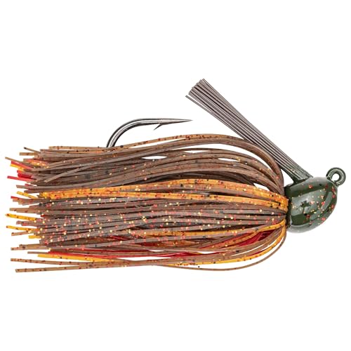 Strike King Hack Attack Jig Fishing Lure, Innovative Head Shape with Heavy-Duty Weed Guard