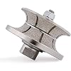V30 Diamond Router Bit Half Bullnose Vacuum Brazed Wheel with 5/8-11 Thread for Stone Granite Marble Concrete Quartz Counter top Edge Floor Tile Edge Repair refinsihing (V30)