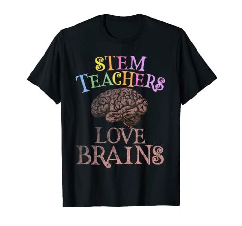 Los profesores retro STEM AMAN LOS CEREBRES Este es mi STEM aterrador Camiseta