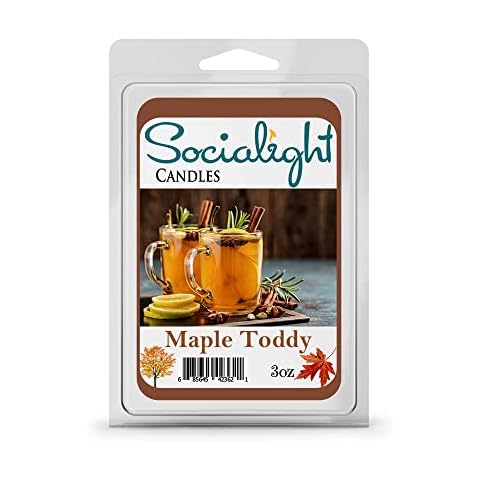 Socialight Candles - Maple Toddy Scented Wax Cubes/Melts Cover