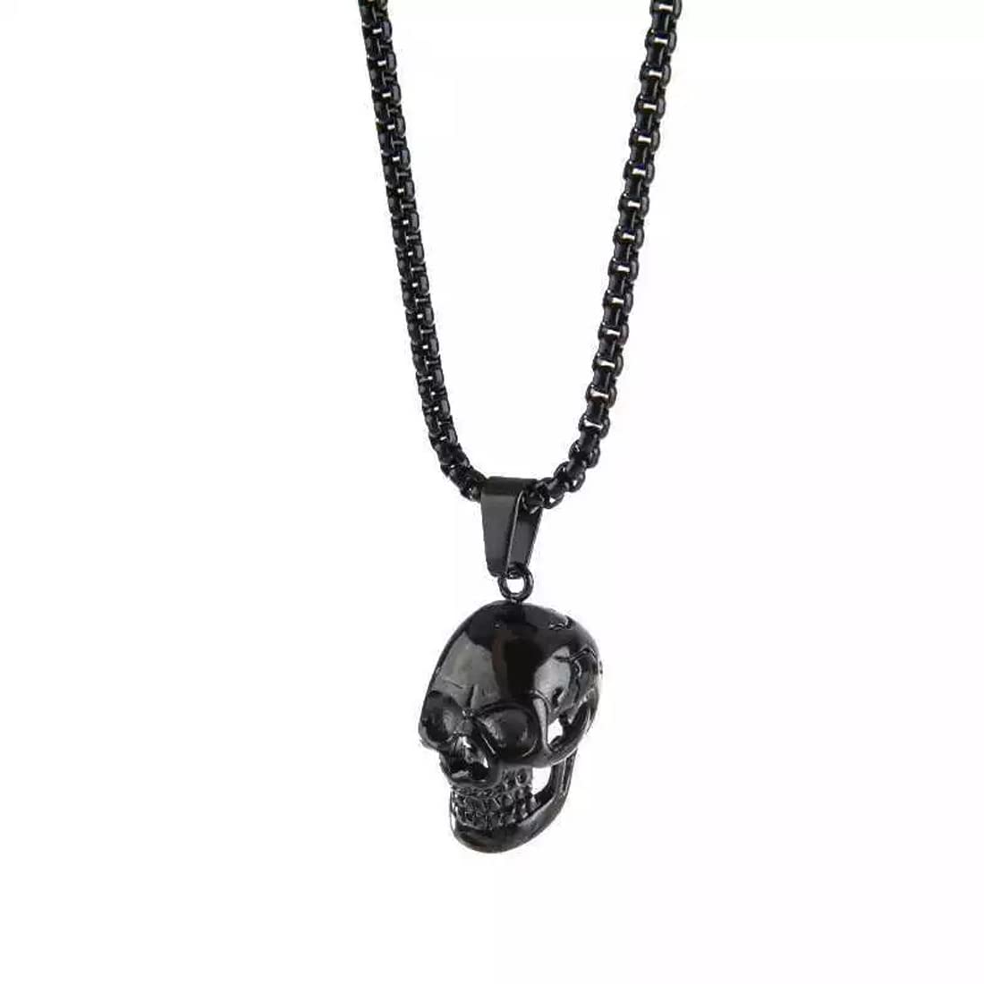 Collana Pirata Collana Da Uomo Con Teschio Di Pirata Vichingo, Collana Con Ciondolo A Forma Di Teschio Gotico Con Catena Da 19,7 Pollici, Spade Incrociate, Regalo Di Fascino Dei Gioielli Del Cranio