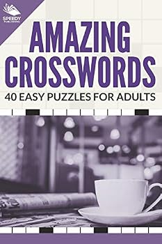 Paperback Amazing Crosswords: 40 Easy Puzzles For Adults Book