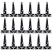 Cabilock 24pcs T Hinges Gate Strap Hinges for Storage Shed Door Barn Door Gates (Black)