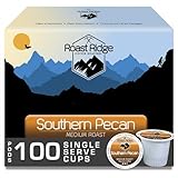 Roast Ridge Single Serve Coffee Pods for Keurig K-Cup Brewers, Southern Pecan, Medium Roast, 100 Count