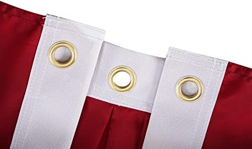 FRF FLAG American Flag Bunting 1.5x3 Ft, Embroidered Patriotic Bunting Flags, 4th of july Decorations Outdoor, with 3 Brass Grommets… - Image 3