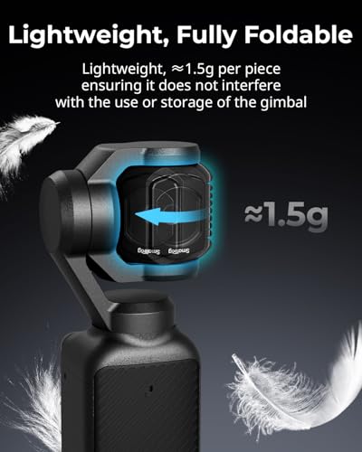 SMALLRIG Zestaw filtrów magnetycznych do DJI Osmo Pocket 4/3, zawiera filtr dyfuzyjny 1/4 cala czarny i filtr ND16 i CPL, filtr dyfuzyjny 1/4 cala czarny i filtr VND - 5122