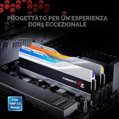 Memoria RAM da desktop Trident Z5 RGB Series DDR5 32 GB Dual Channel (Argento Metallizzato) - RAM - Immagine 1