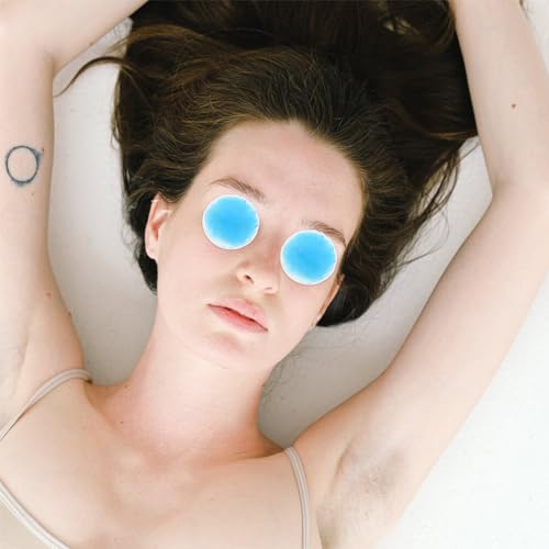 Healvian 10 Peças De Bolsas De Gelo Em Gel Reutilizáveis Almofadas Para Os Olhos Adesivos Para Os Ol