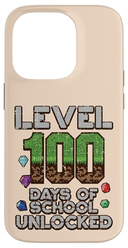 Level 100 Days Of School Unlock Pixel �Q�[�}�[ 100���� �q�� �X�}�z�P�[�X iPhone 14 Pro �p