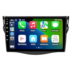 SWTNVIN Car Radio Stereo for Toyota RAV4 2006 2007 2008 2009 2010 2011 2012 Android 13 Carplay&Autoplay 4G LTE Dual WiFi DSP BT5.0 GPS SWC 9” HD IPS QLED 720*1280P Touch Screen Navigation 8-Core 4+64G