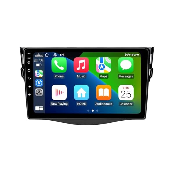 SWTNVIN Car Radio Stereo for Toyota RAV4 2006 2007 2008 2009 2010 2011 2012 Android 13 Carplay&Autoplay 4G LTE Dual WiFi DSP BT5.0 GPS SWC 9” HD IPS QLED 720*1280P Touch Screen Navigation 8-Core 4+64G
