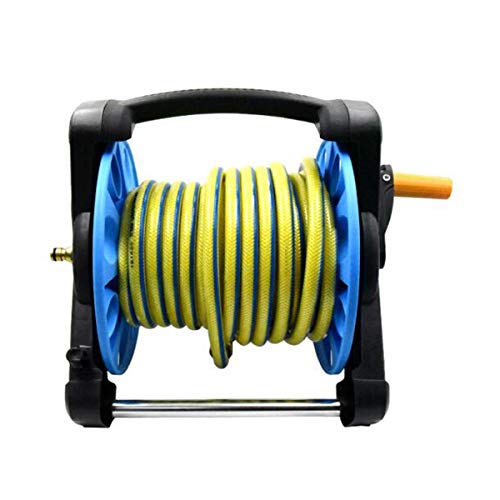 Qiyuezhuangshi01 Garden Water Pipe Storage Car Car Wash Spray Hose Hose Reel Home Garden Watering Water Frame Set Water Pipe 25mPVC Pipe,Material environmental protection