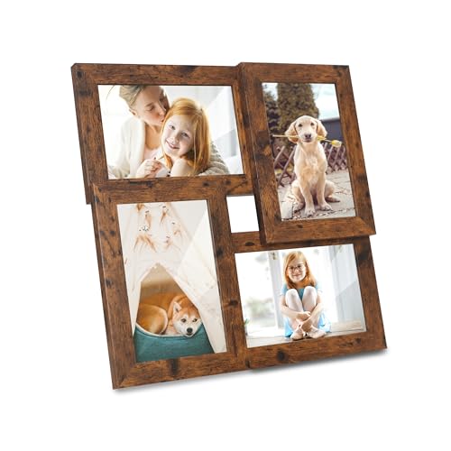 Shampsen 4x6 Photo Frame Collage for 4 Photos Picture Frame for Wall and Tabletop Gift for Birthday, Anniversary, Mother's Day