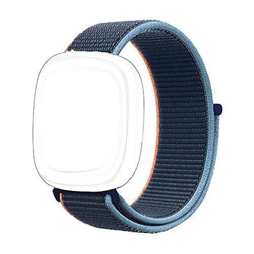 Image of CellFAther Replacement Nylon Strap for Fitbit Sense /Sense 2,Fitbit Versa 3 /Versa 4,(Not for other model) Deep Navy