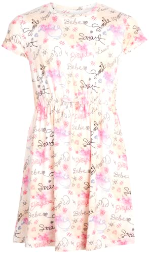 Bebe Girls' Dress - 2 Pack Super Soft Casual Dress (7-16), Size 7/8, Charcoal Pink #TOP5