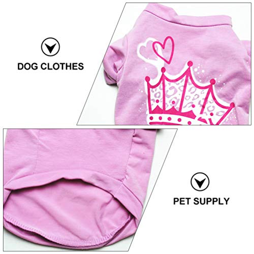 ULTECHNOVO 4 Peças para Cães de Estimação Camisetas de Algodão de Verão Roupas para Cães Colete para