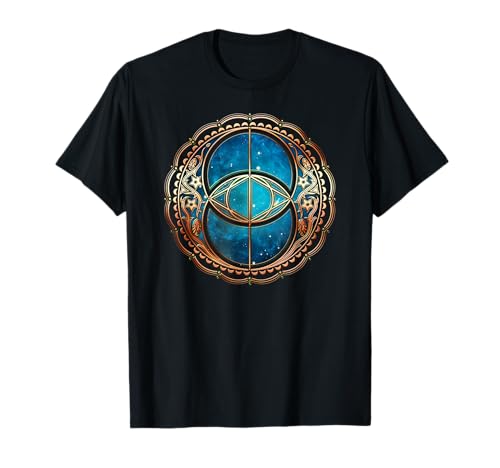 Vesica Piscis Chalice Well Celtic Sacred Geometry T-shirt T-Shirt