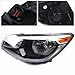 SOLRIMANA 1 Pair of Headlights Assembly Compatible With 2014-2019 For Kia Soul Left Driver & Right Passenger Side Chrome Housing Headlight Replace 92102B2270,KI2503167 (1 Pair（LH+RH）)