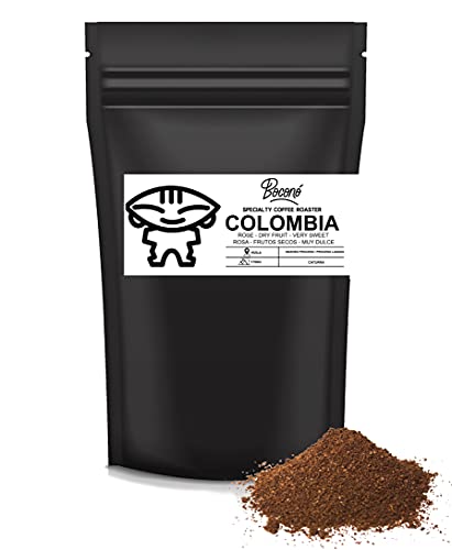 Boconó Specialty Coffee - 250 g de Café de especialidad de Colombia Molido medio grueso - Tueste medio - ideal para Prensa Francesa - Cafetera Italiana - V60 - Filtros