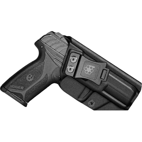 Amberide IWB & OWB KYDEX Holster Fit: Ruger Security 9 Pistol, Inside Waistband Concealed Carry, Adjustable Cant & 'Posi-Click' Retention, USA Made by Amberide Cover