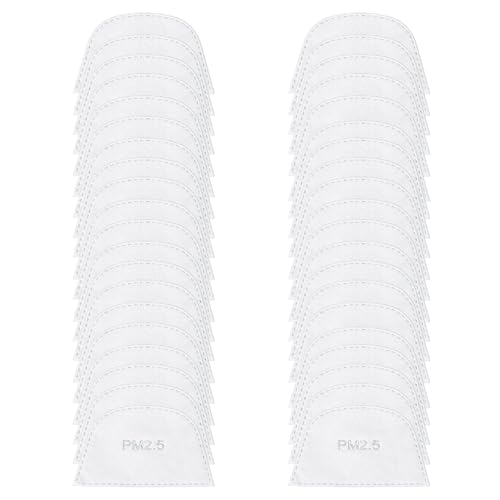 Quarkzman Filtros Para Protectores Faciales, Reemplazo De Filtros Para Protectores Faciales De Seguridad Completa Para Adultos, Máscara Protectora Transparente, Paquete De 40