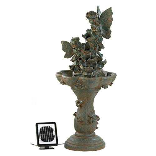 Zings & Thingz 57070060 Pixie Solar Fountain, Green #TOP6