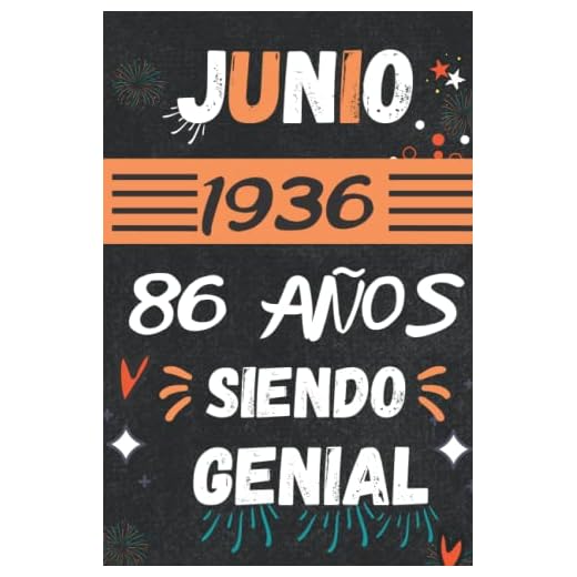 CUADERNO, JUNIO 1936, 86 Años Siendo Genial: Regalo de 86 cumpleaños para mujeres y hombres, ideas de 86 cumpleaños... un cumpleaños... divertido, ... regalo de 86 cumpleaños para él/ella.