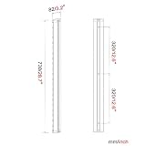 HFTEK® FY02WS Workfit Monitor stacji roboczej Wsparcie do montażu na ścianie 40 cm – 60 cm z VESA 75/100