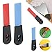 Kitchen Scraper 3 Pcs Self-Sharpening Cleaning Scraper, Reusable for Refrigerator & Kitchen(Red)