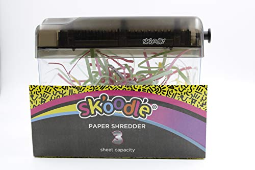 Manual Shredder, Mini Shredder Lightweight & Easy to Use | Compact, Black Color Portable Paper Shredder for Kids - Exciting School Supplies | Pack of 1