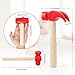 Waenerec 3pcs Wooden Mallet Toy Hammer Simulation Wooden Hammers Small Plastic Toddler Fake Hammer Portable Maintenance Kids Tools Toys Pretend for Boys Girls