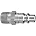 Dixon Valve & Coupling DCP21 Steel Air Chief Industrial Interchange Air Fitting, Quick-Connect Plug, 1/4" Coupling x 1/4" NPT Male Thread, 37 CFM Flow Rating (Pack of 5)