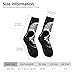 XZDWPY Deformed skull Unisex Mid-Calf Socks 3 Black Polyester Skin-Friendly Moisture-Wicking Fashionable Crew Socks
