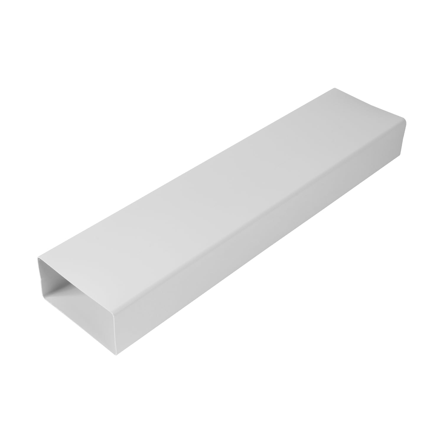 Repa Market Canal plano de 120 x 60 mm, rectangular, de plástico, 1 m de largo, sistema de ventilación, conexión para calefacción, refrigeración, conducto de aire acondicionado, conducto