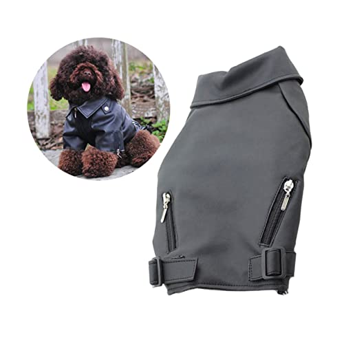 HANABASS 犬のベスト 小型犬用犬用レインコート 中型犬用の衣装 犬用冷却コート ミニチュアダックスフントのコート 犬のおもちゃ ジ ア ジャケット ペットアパレル 犬の服 Black
