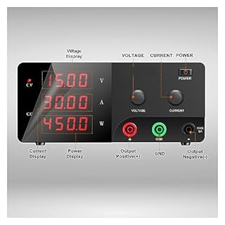 alimentatore da banco Alimentatore CC 30V 30A 20A Alimentatore stabilizzato da laboratorio 60V 10A Fonte di commutazione regolata digitale variabile regolabile ( Color : 30V 20A black , Size : 110V )