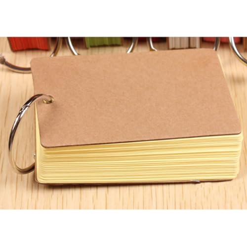 Tarjetas de estudio con anillas de papel kraft, el material escolar ideal para repasar 4