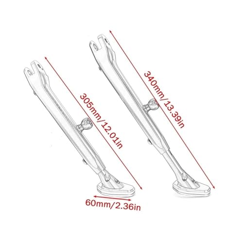 Béquille latérale réglable S1000RR support de rechange à hauteur variable