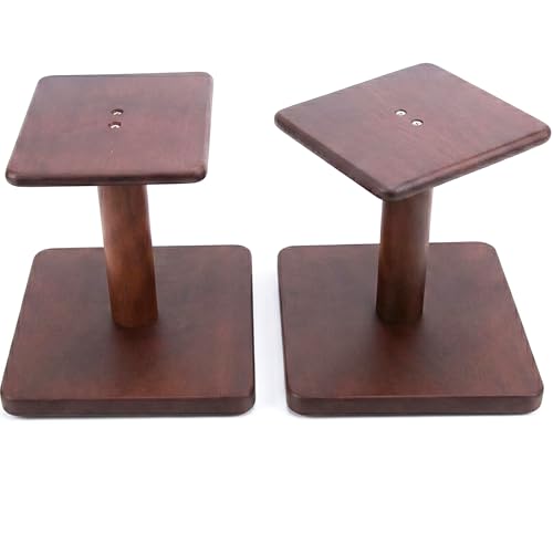 Solid Wood Desktop Stands for Medium Speakers