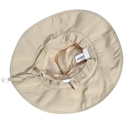 AshopZ Sun Beach Hat Teens Girls Wide Brim Summer Fisherman's Caps Beige Cover