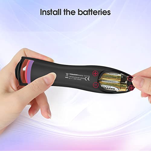Touchbeauty Heated Eyelashes Curler With Double Silicone Pad Lash Curling Tool Black Updated Version V3.0 1016B #TOP6