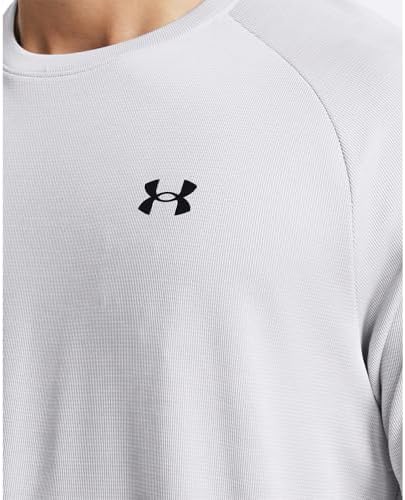 Under Armour Men's Tech Textured Short Sleeve T Shirt, (100) White / / Black, Medium - 2
