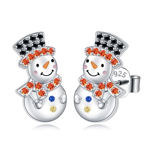 Boucles d'oreilles bonhomme de neige pour illuminer vos soirées de Noël