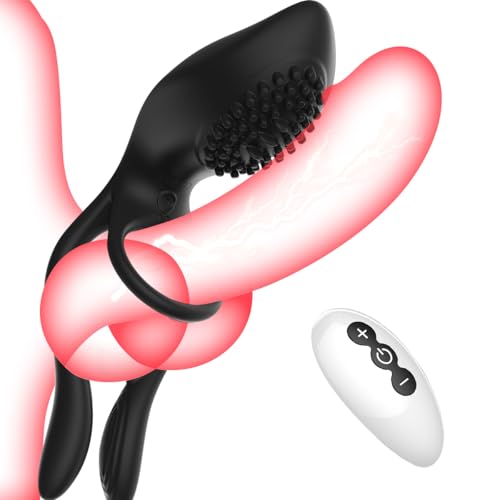 Anneau Penien Prostate Stimulant Vibrant Sex Toýs Homme 3 in 1 Vibromasseur Clitoridien Puissant Stimulateur Prostate Homme Vibrant Masseur 10 Modes Sextoyse Plug Anale étanche Télécommande