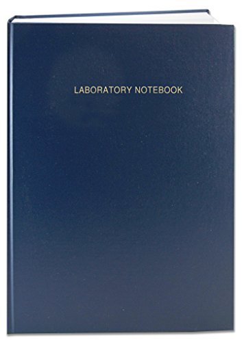 BookFactory Blue A4 Lab Notebook - 96 Pages (5mm Grid Format) A4-8.27 x 11.69 (21 cm x 29.7cm) Blue Cover Smyth Sewn Hardbound Laboratory Notebook (LIRPE-096-4GR-A-LBT1)