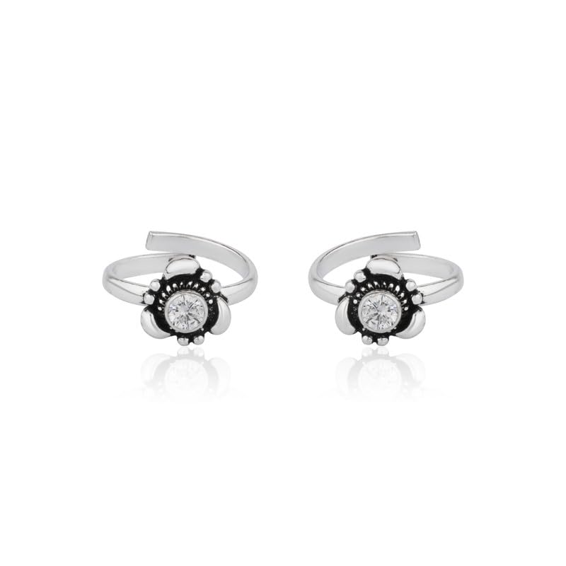 925 Silver Solitaire Toe Ring - Elegant & Timeless | Gift for Every Occassion | With Certificate of Authenticity and 925 Stamp | 6 Month Warranty-image-5