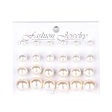 Paket enthalten:12 Paare x Perlenohrringe