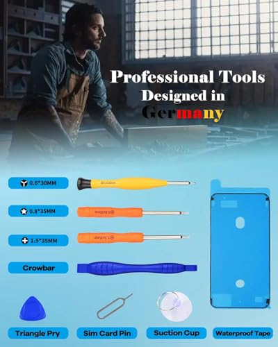 Ayake for iPhone 12 Pro Max Screen Full HD Display Screen Replacement, 6.7-inch LCD Display and Touch Digitizer Full Assembly Repair Tools (Face ID, True Tone Programmable, 3D Touch)